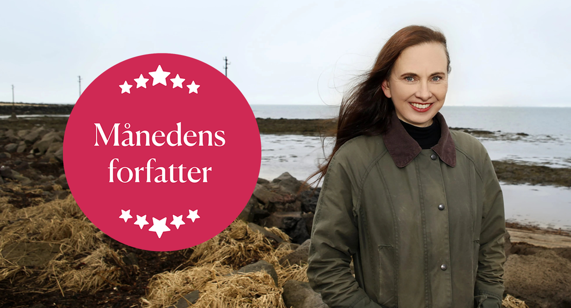 banner med bilde av Yrsa Sigurðardóttir