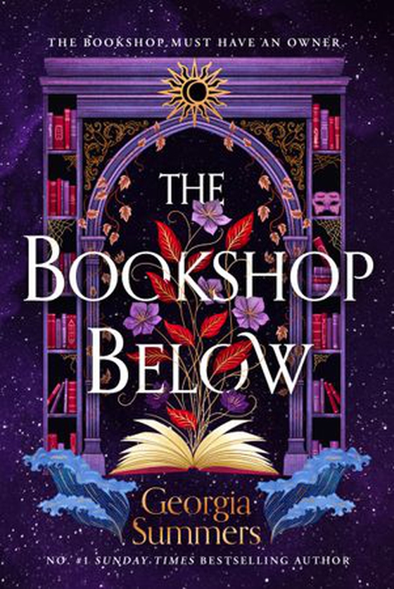 The bookshop below
