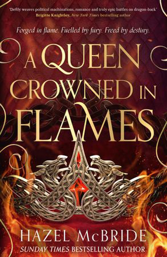 A queen crowned in flames