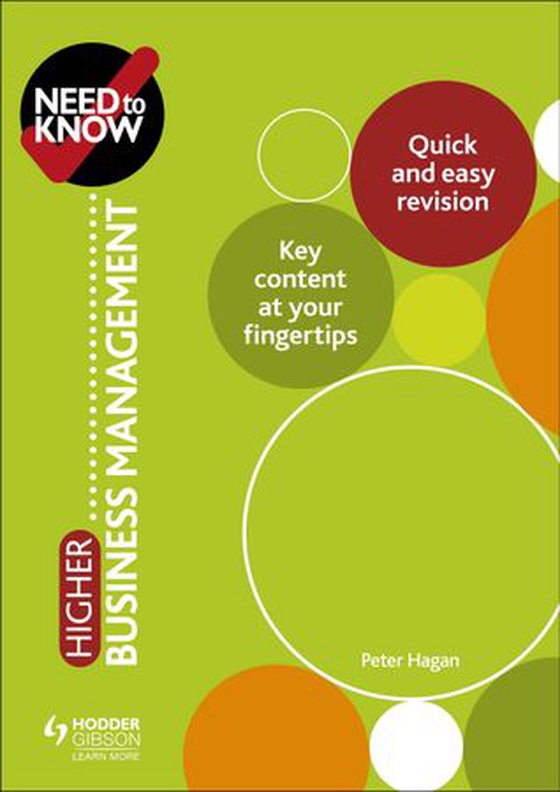 Need to Know: Higher Business Management (ebok) av Peter Hagan