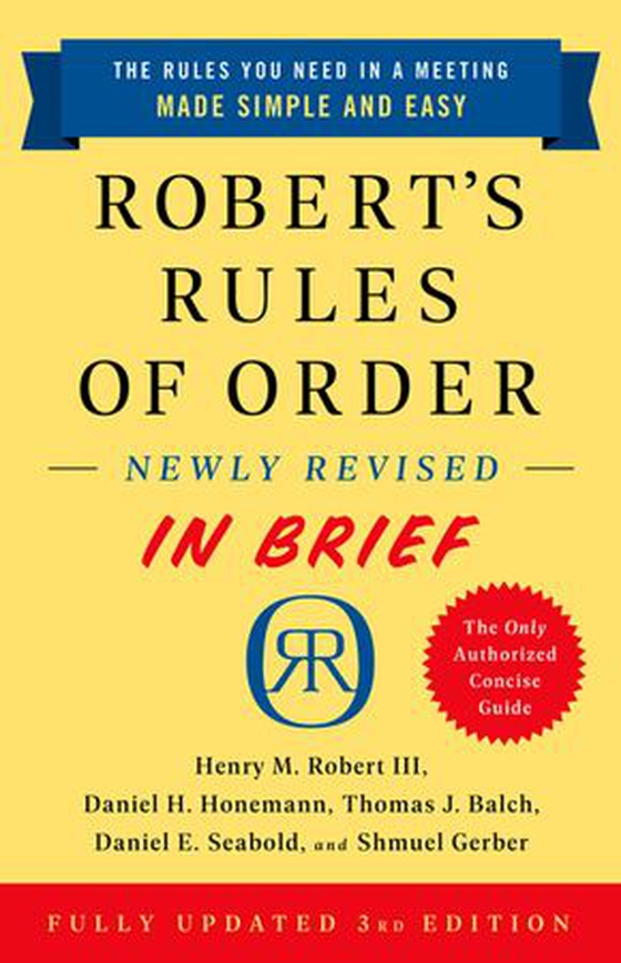 Robert's Rules of Order Newly Revised In Brief, 3rd edition (ebok) av Henry M. Robert