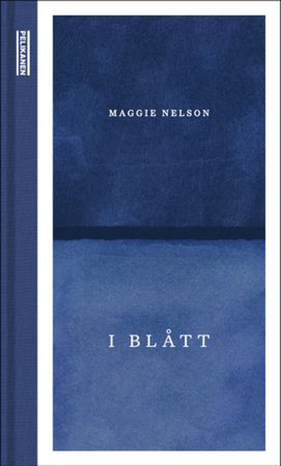 I blått