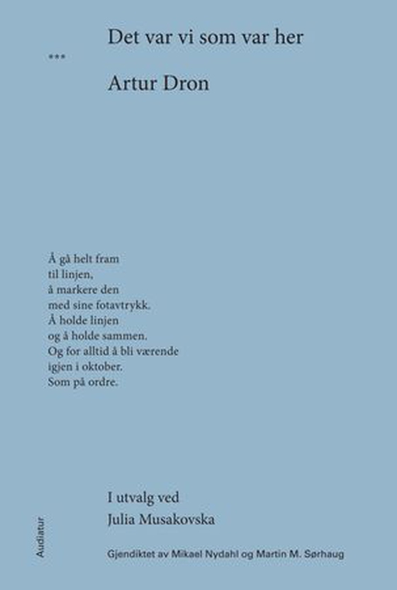 Det var vi som var her (ebok) av Artur Dron