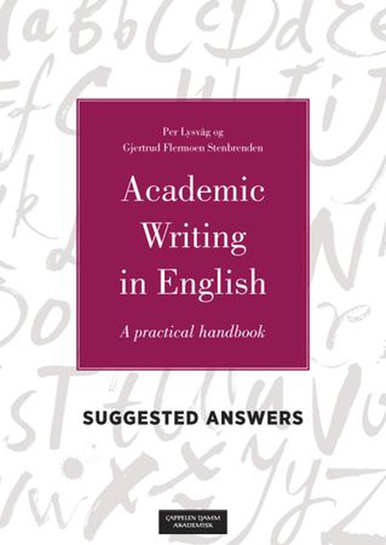 Academic writing in english suggested answers