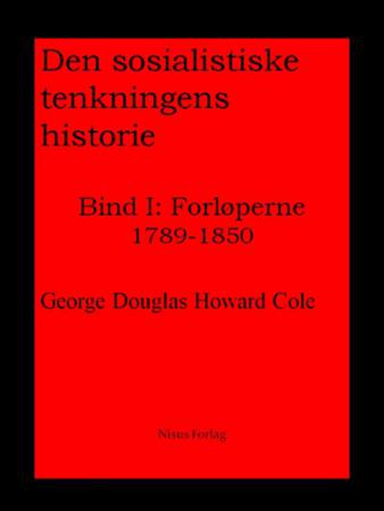 Den sosialistiske tenkningens historie
