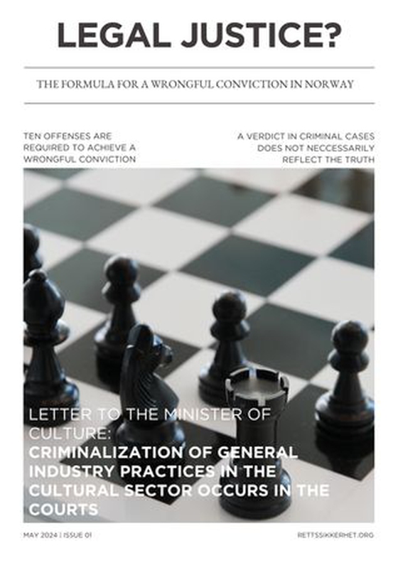 Legal justice? May 2024- issue 01 - the formula for a wrongful conviction in Norway (ebok) av Sonia Loinsworth