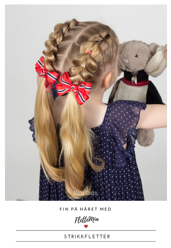 Fin på håret med FletteMia: Strikkfletter (ebok) av Maria Sindre