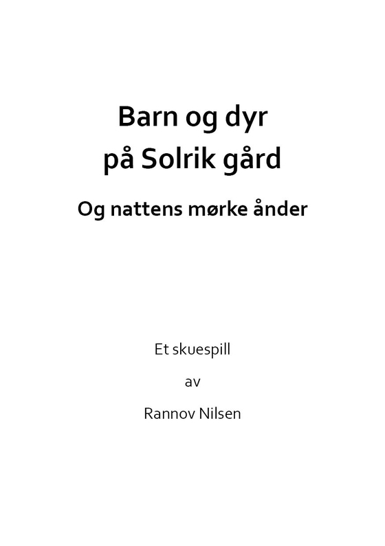 Barn og dyr på solrik gård