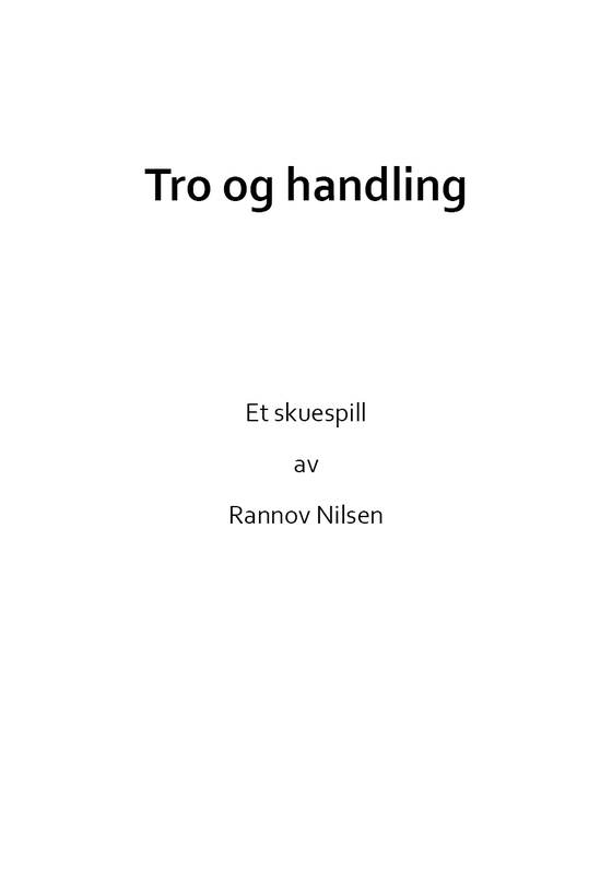Tro og handling